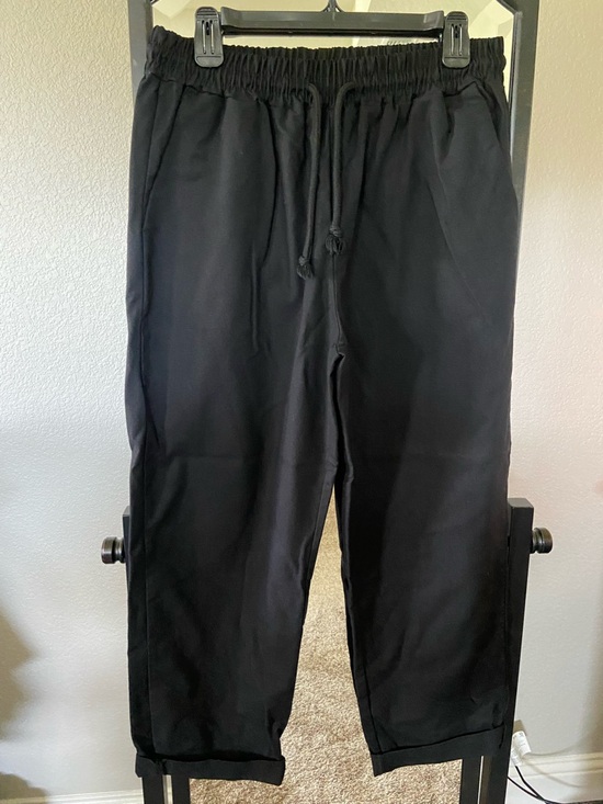 Flamingo Pants - Women’s Straight Leg Drawstring Pants — Black